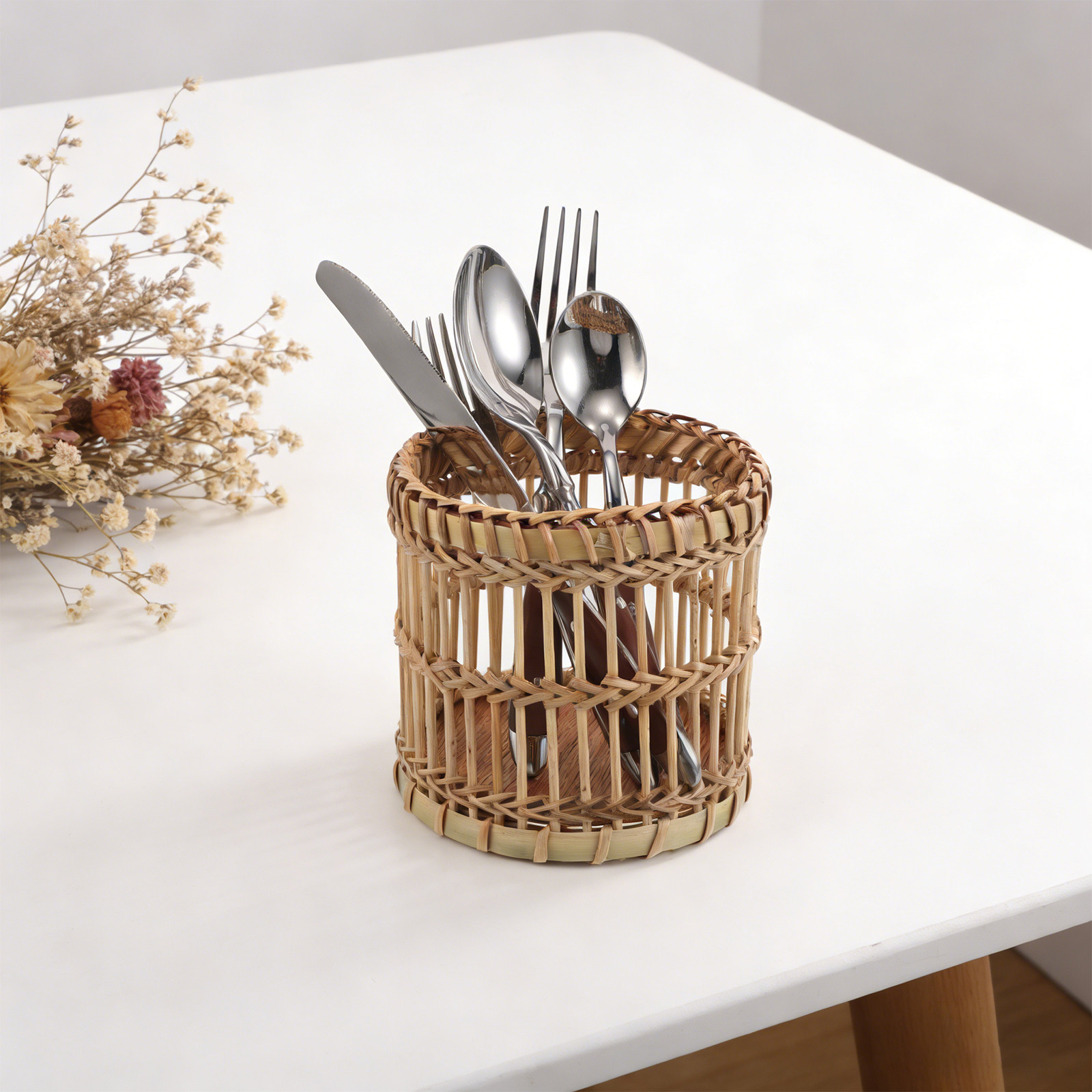 Bamboo Cutlery - Rak Penyimpanan Peralatan Makan dari Bambu,