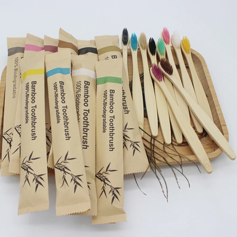 Bamboo Toothbrush - Sikat gigi bambu 100 buah, sikat