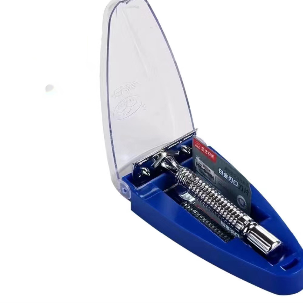 Safety Razor Handle - Alat cukur pria gagang pendek, pisau