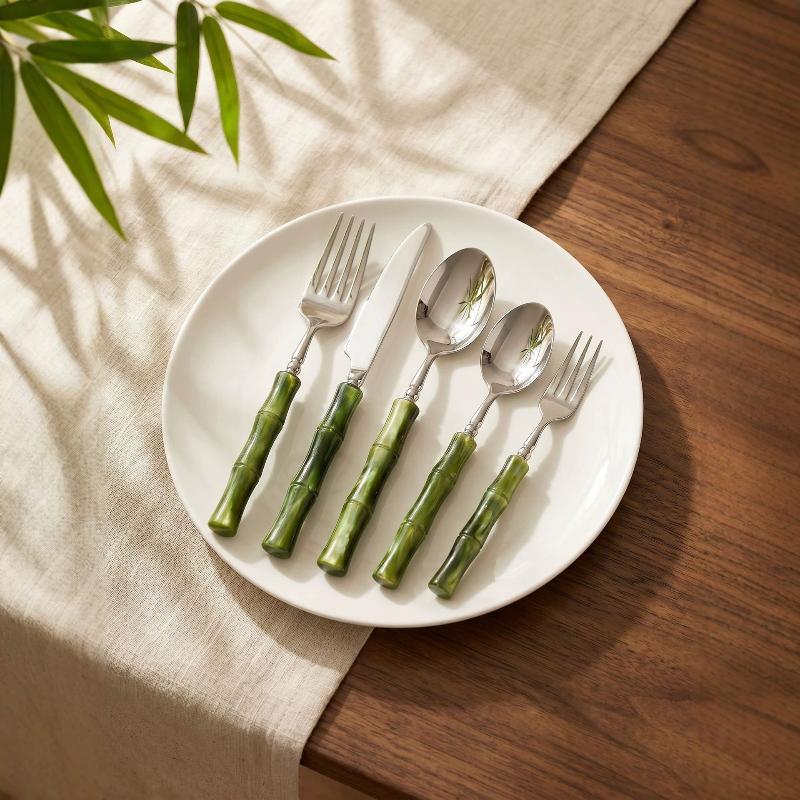 Bamboo Cutlery - Peralatan Makan dari Baja Anti Karat