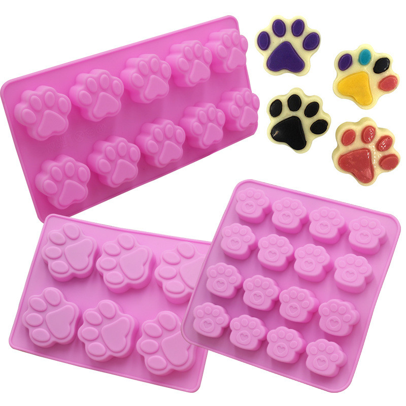 Eco Soap - Cetakan silikon coklat bentuk cakar kucing