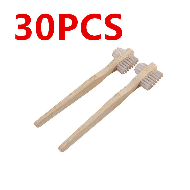 Bamboo Toothbrush - 30 buah sikat gigi gigi palsu