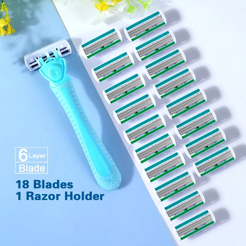 1 Pegangan + 18 Mata Pisau/ Pi - Safety Razor Handle ulasan dan harga