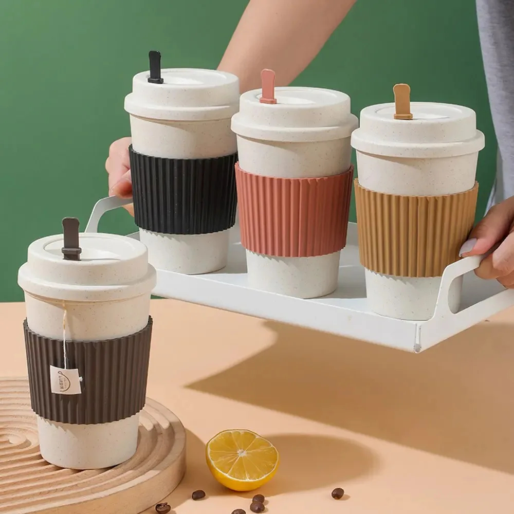Cangkir kopi 450ML dengan tutu - Reusable Straw ulasan dan harga
