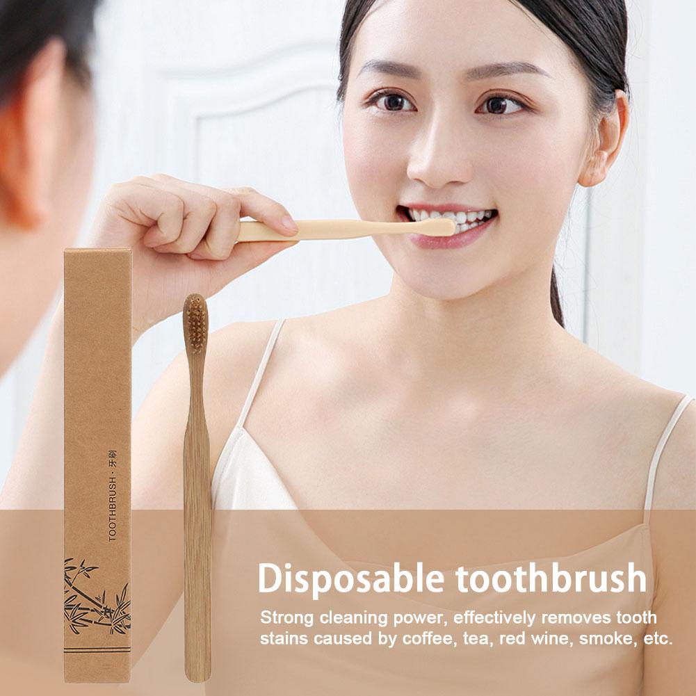 1/5/10Pcs Sikat Gigi Dewasa Bu - Bamboo Toothbrush ulasan dan harga