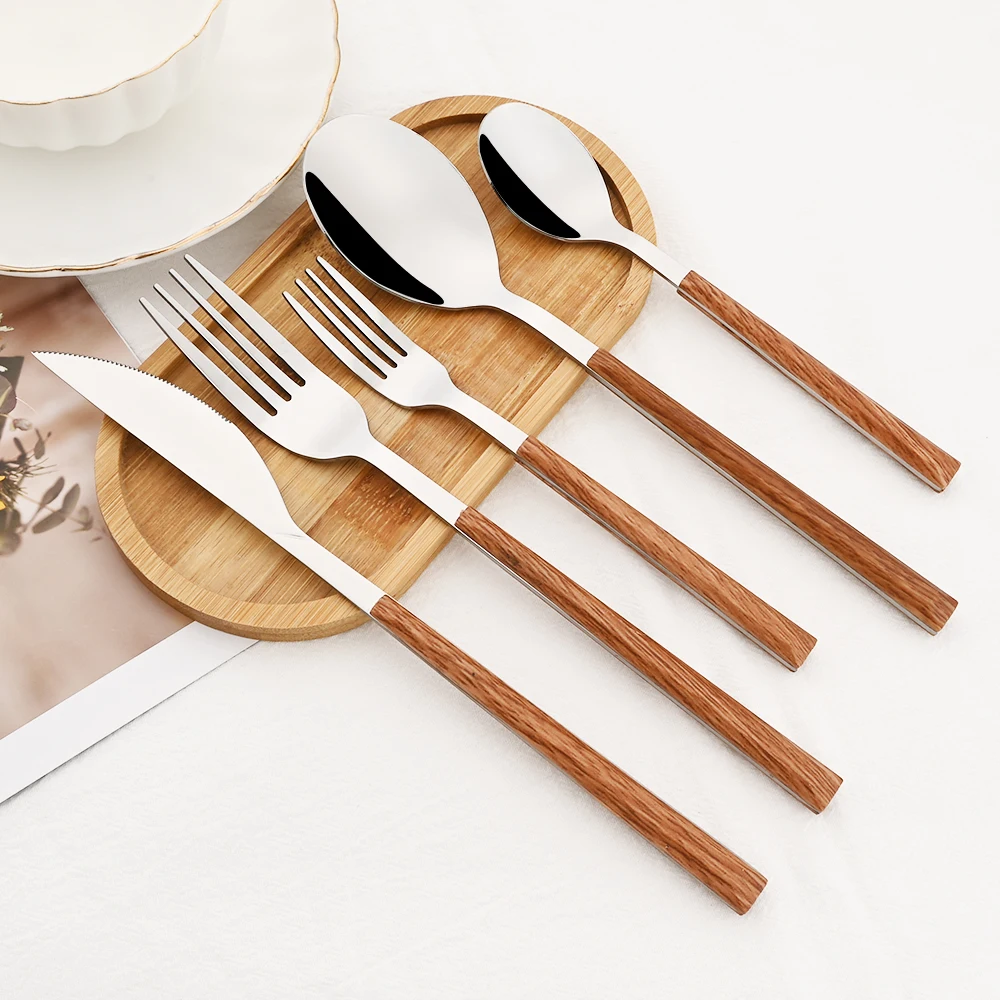 Alat makan Set 16/24/30 buah,  - Bamboo Cutlery ulasan dan harga