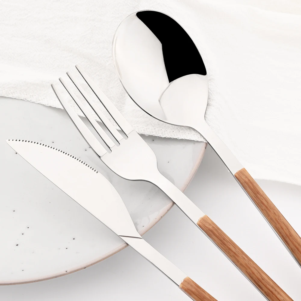 Alat makan Set 16/24/30 buah,  - Bamboo Cutlery ulasan dan harga