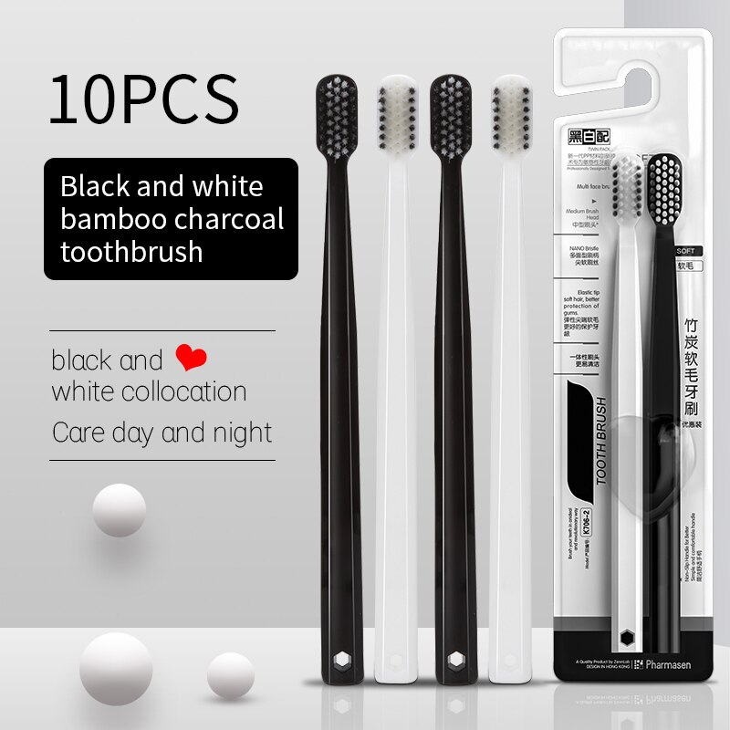 10 buah sikat gigi lembut pria - Bamboo Toothbrush ulasan dan harga