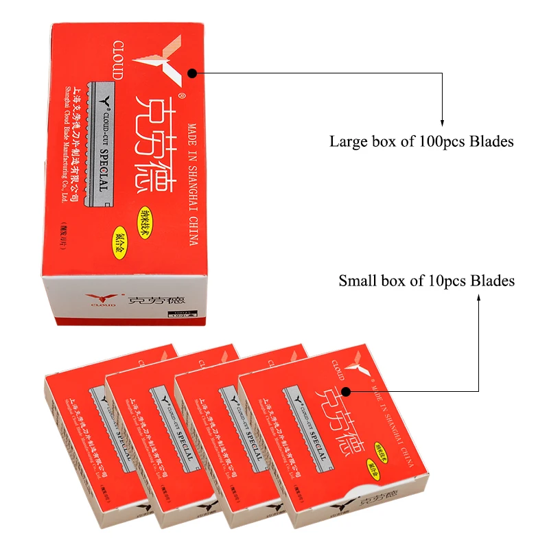 Meisha 50/100 Buah Pisau Cukur - Safety Razor Handle ulasan dan harga