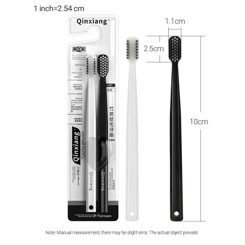 2-10 Buah Sikat Gigi Arang Bam - Bamboo Toothbrush ulasan dan harga