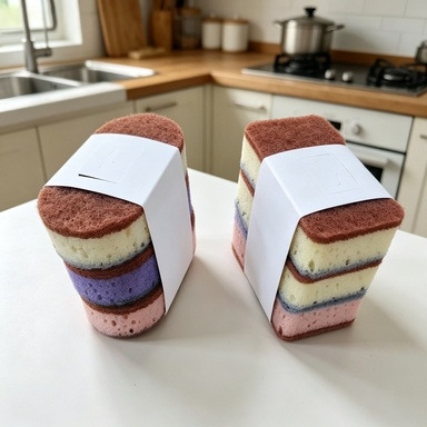 Spons Dapur Tebal Dua Sisi |   - Eco Sponge ulasan dan harga