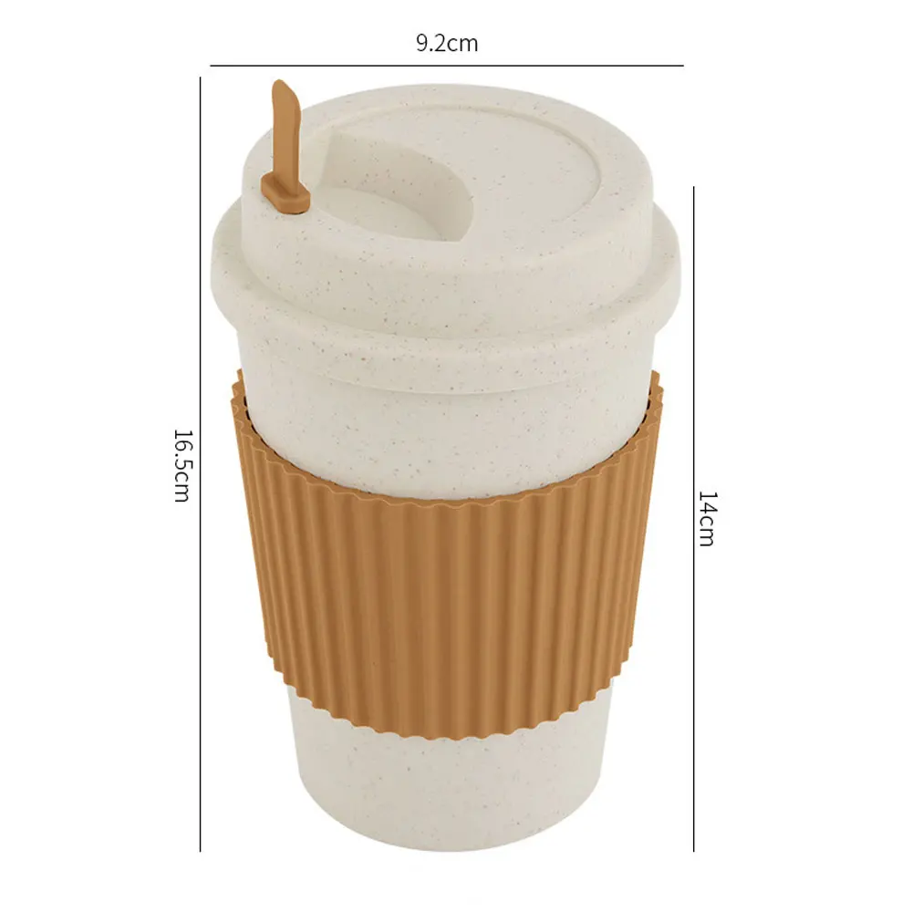 Cangkir kopi 450ML dengan tutu - Reusable Straw ulasan dan harga