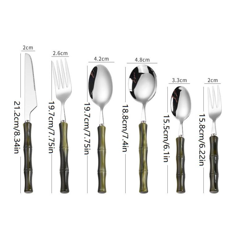 Peralatan Makan Pisau, Garpu,  - Bamboo Cutlery ulasan dan harga
